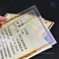 Polimento maçante de mármore transparente PVC etiquetas de preços de granito